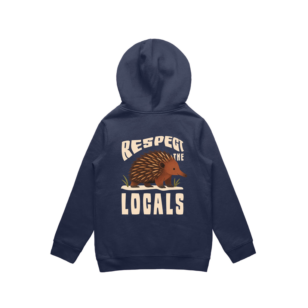 Respect The Locals - Kids Hoodie Australian Wildlife Hub