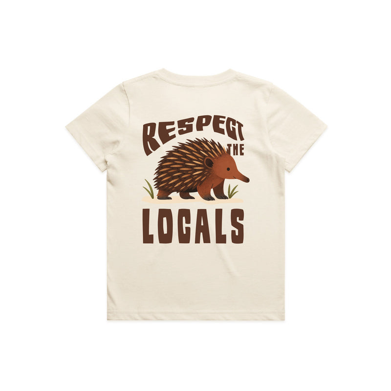 Respect The Locals - Kid's Tee Australian Wildlife Hub