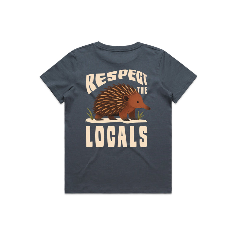 Respect The Locals - Kid's Tee Australian Wildlife Hub