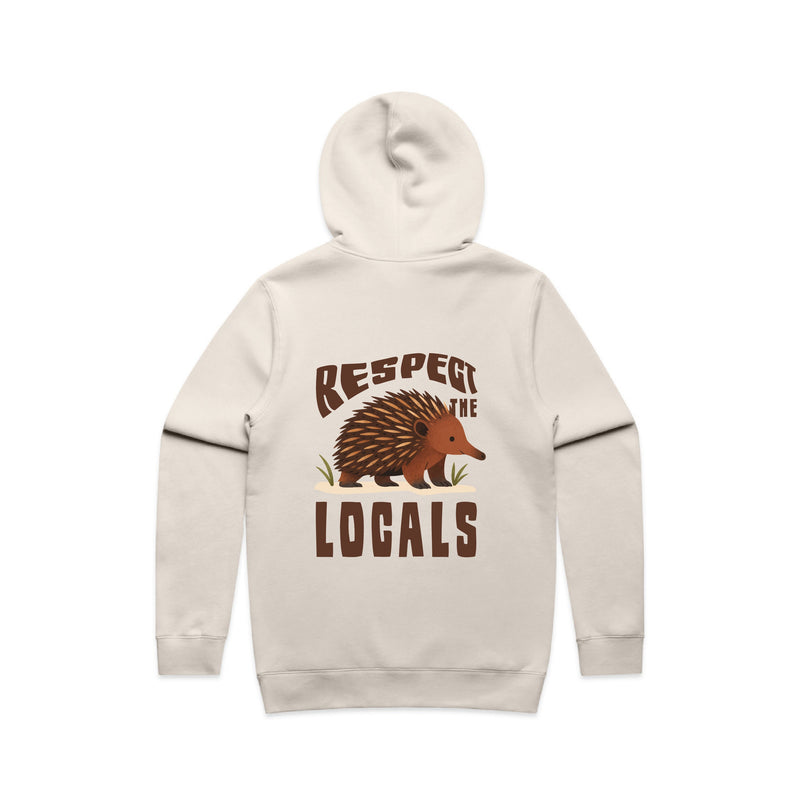 Respect The Locals - Men’s Hoodie Australian Wildlife Hub