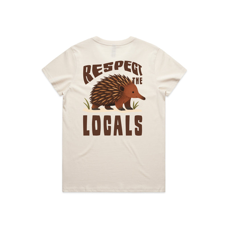 Respect The Locals - Women's Tee Australian Wildlife Hub