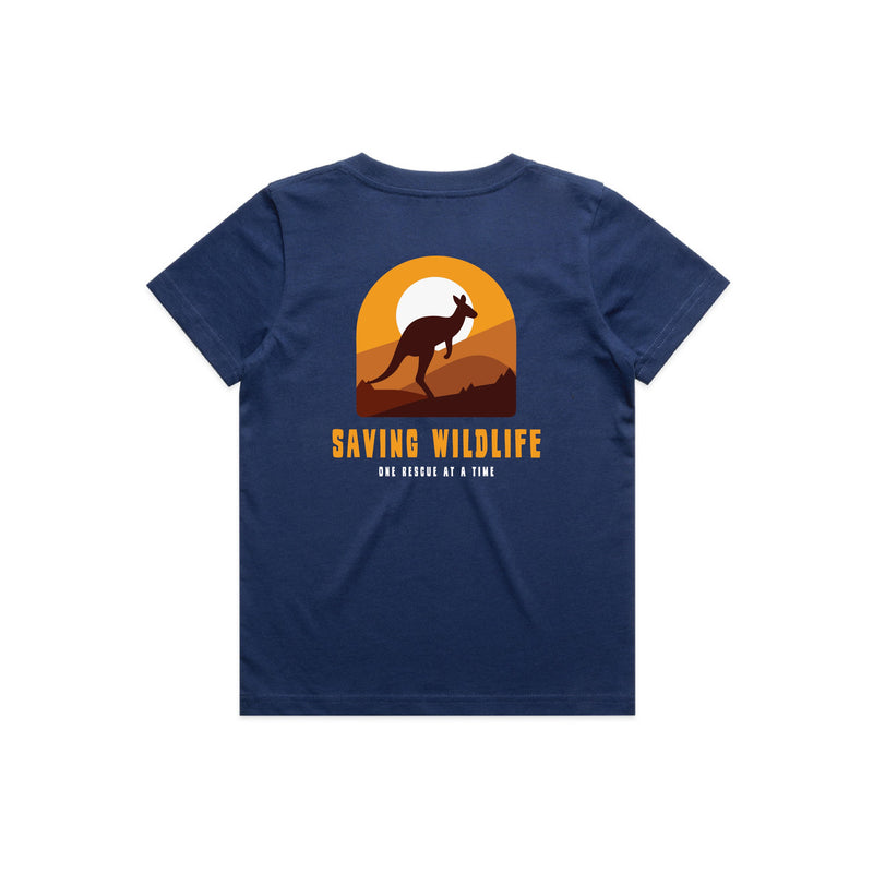 Saving Wildlife - Kid's Tee Australian Wildlife Hub