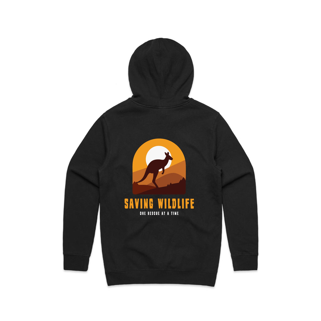Saving Wildlife - Men’s Hoodie Australian Wildlife Hub