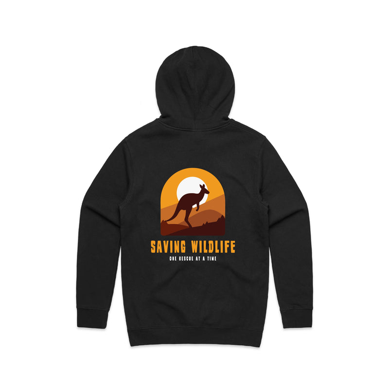 Saving Wildlife - Men’s Hoodie Australian Wildlife Hub