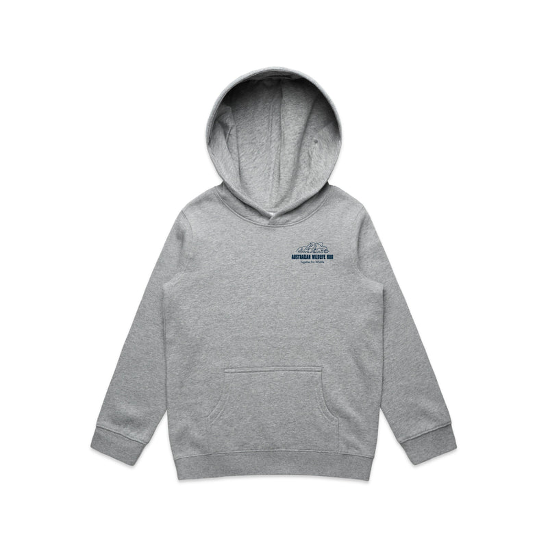 Wallaby Stencil - Kids Hoodie Australian Wildlife Hub
