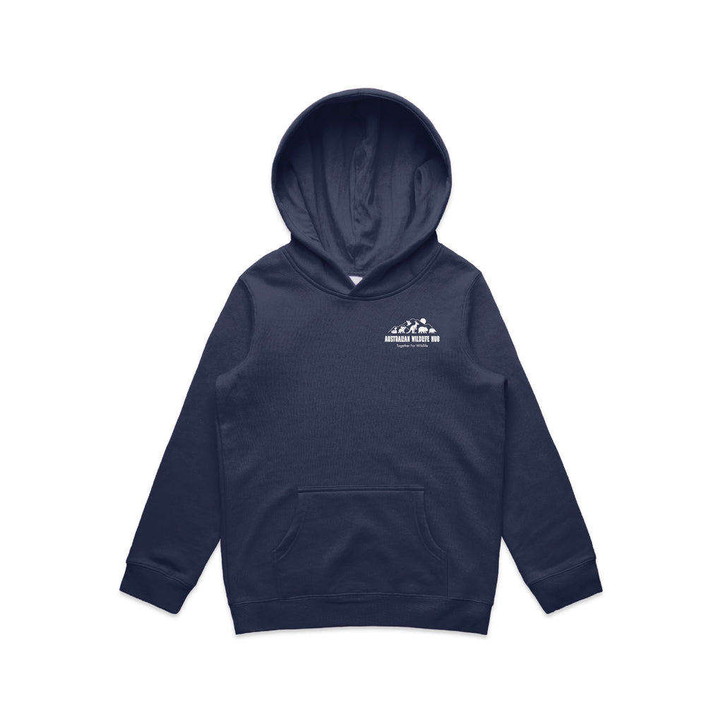 Wallaby Stencil - Kids Hoodie Australian Wildlife Hub