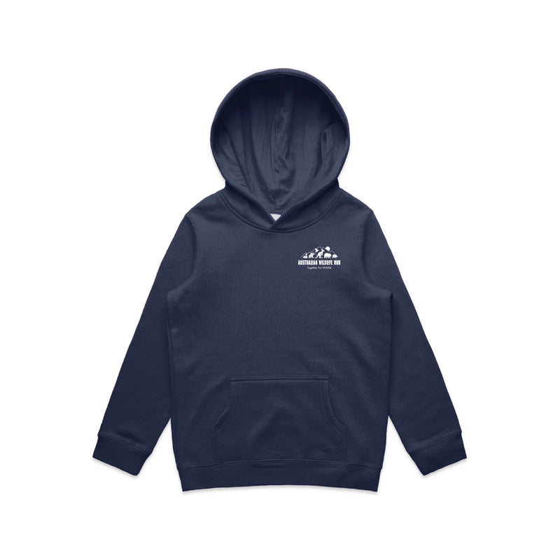 Wallaby Stencil - Kids Hoodie Australian Wildlife Hub
