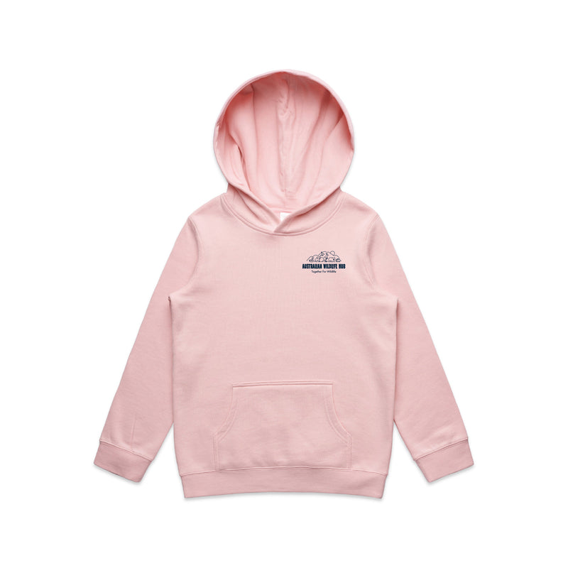 Wallaby Stencil - Kids Hoodie Australian Wildlife Hub