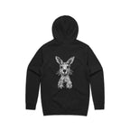Wallaby Stencil - Men's Hoodie Australian Wildlife Hub
