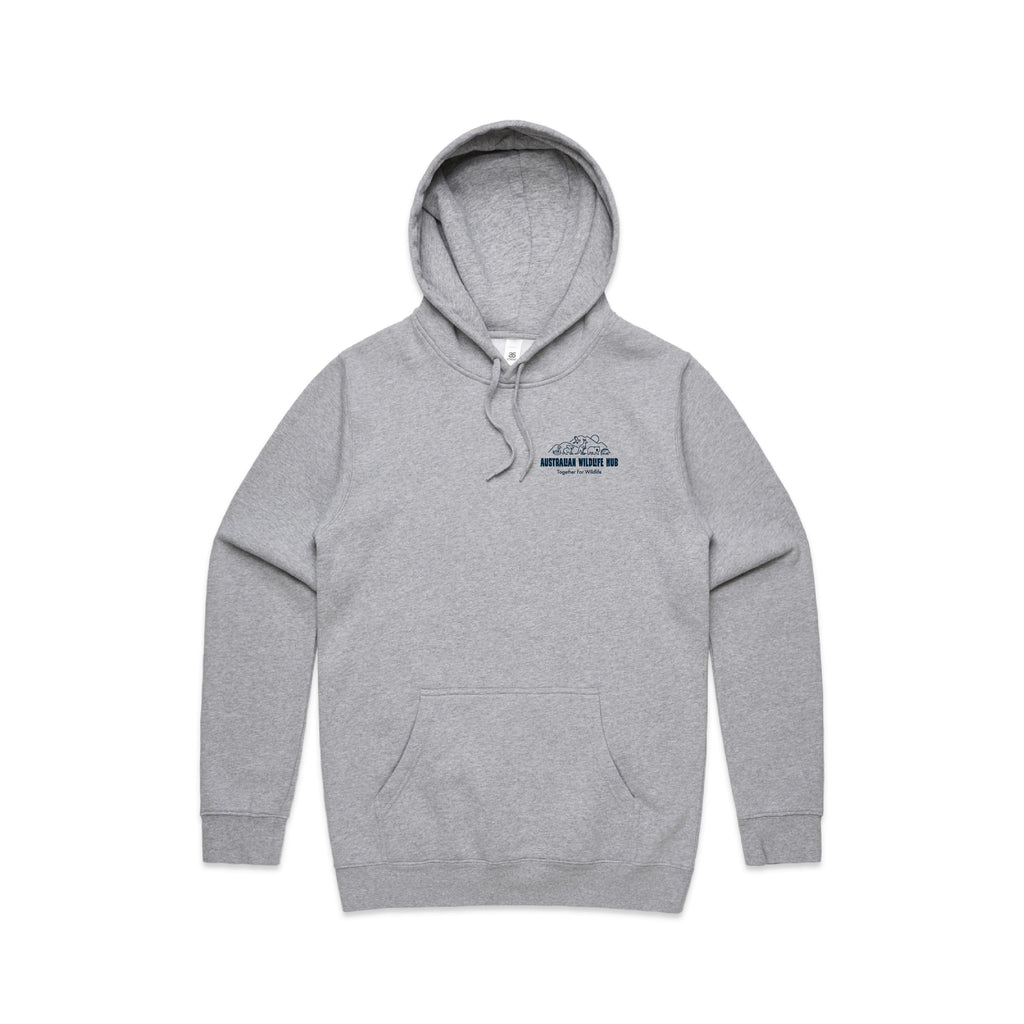 Wallaby Stencil - Men's Hoodie Australian Wildlife Hub