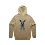 Wallaby Stencil - Men's Hoodie Australian Wildlife Hub