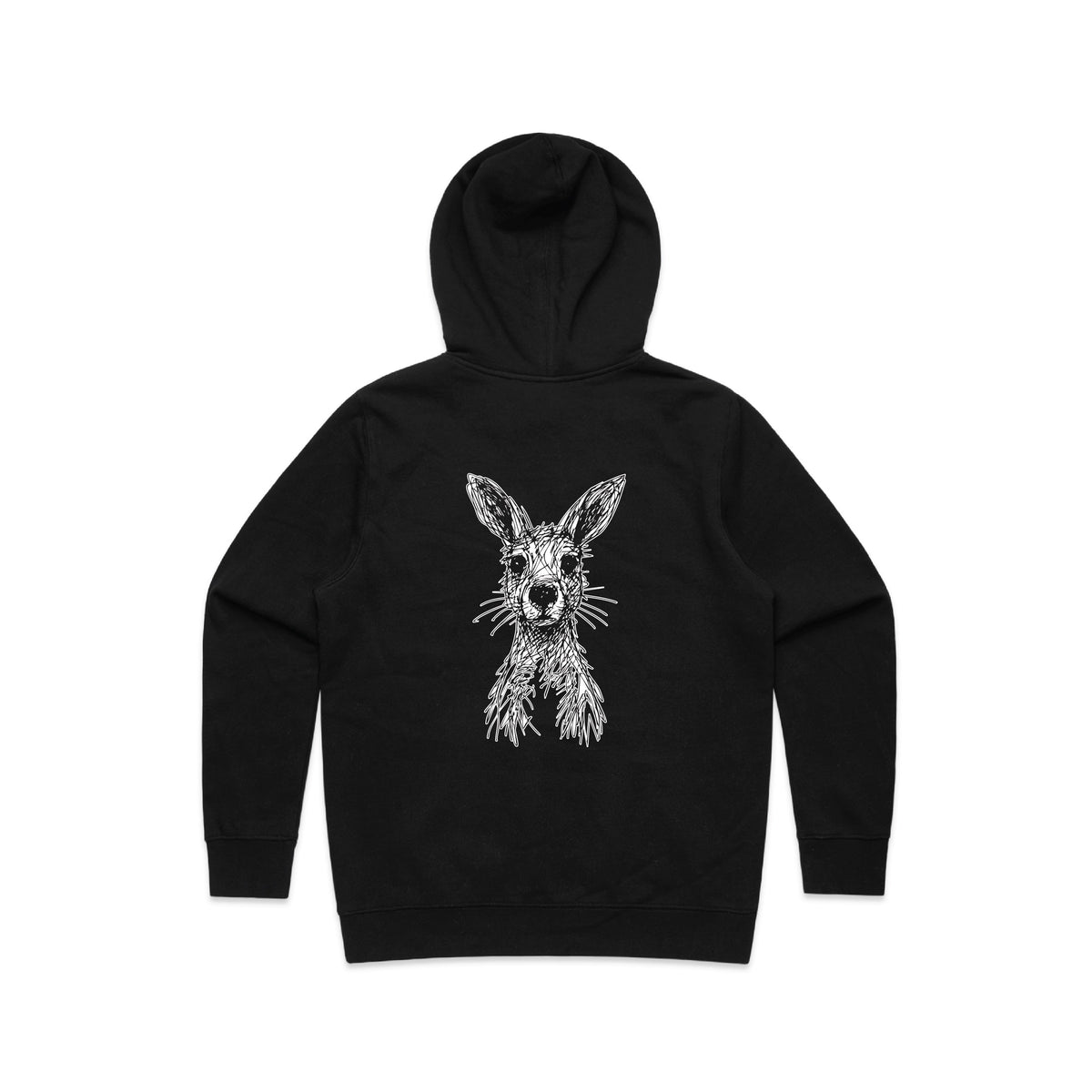 Wallaby Stencil - Women’s Hoodie Australian Wildlife Hub