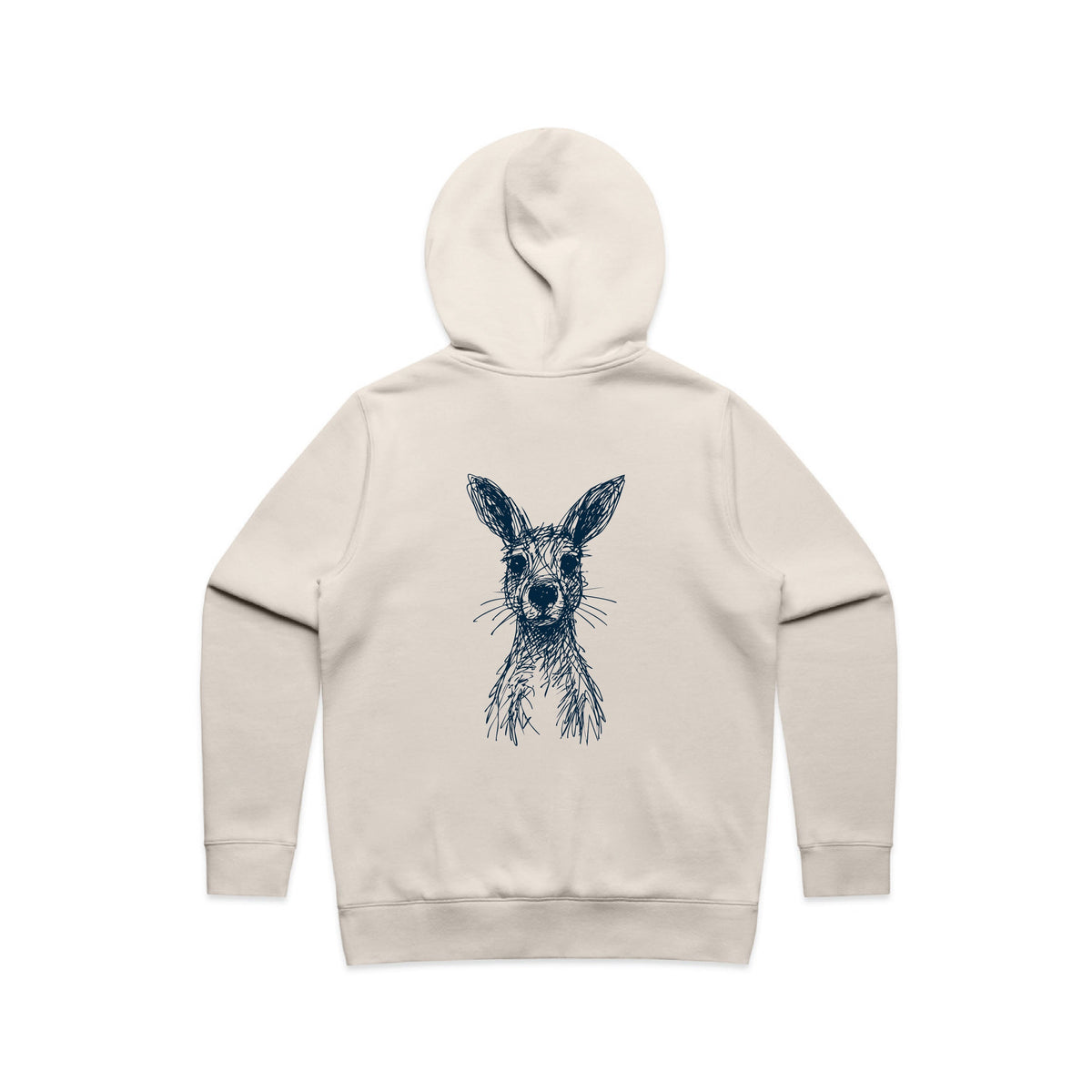 Wallaby Stencil - Women’s Hoodie Australian Wildlife Hub