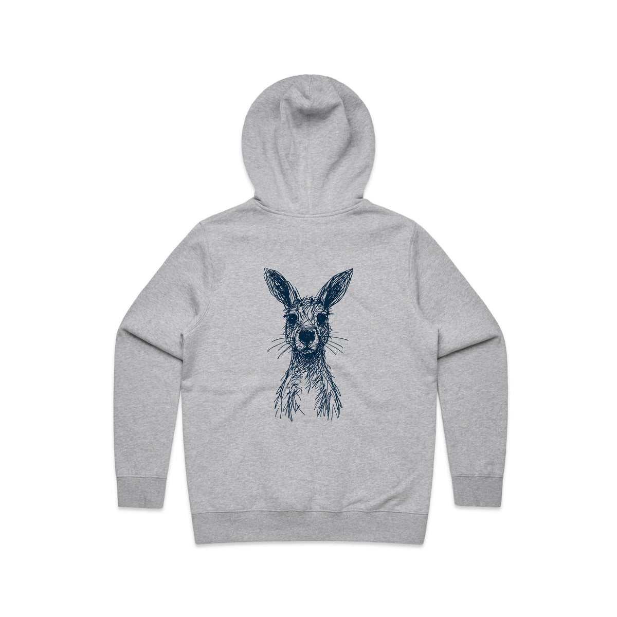 Wallaby Stencil - Women’s Hoodie Australian Wildlife Hub
