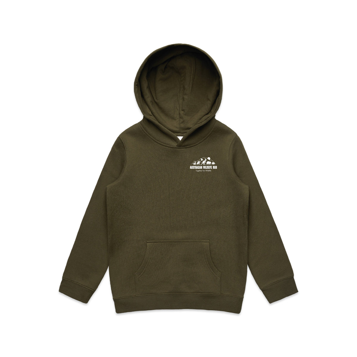 Wombat Stencil - Kids Hoodie Australian Wildlife Hub
