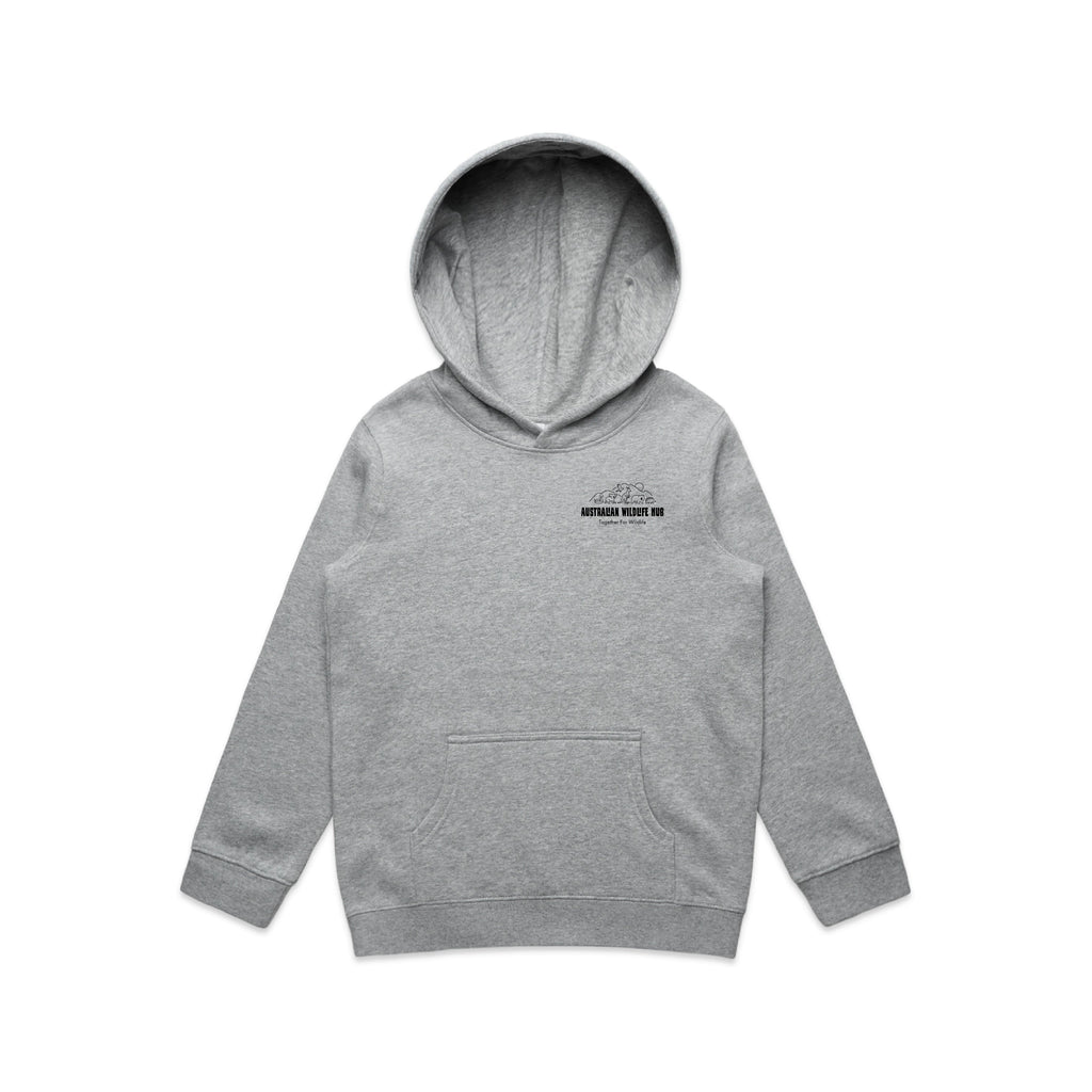 Wombat Stencil - Kids Hoodie Australian Wildlife Hub