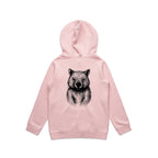 Wombat Stencil - Kids Hoodie Australian Wildlife Hub