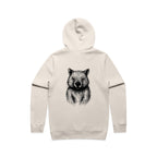 Wombat Stencil - Men's Hoodie Australian Wildlife Hub