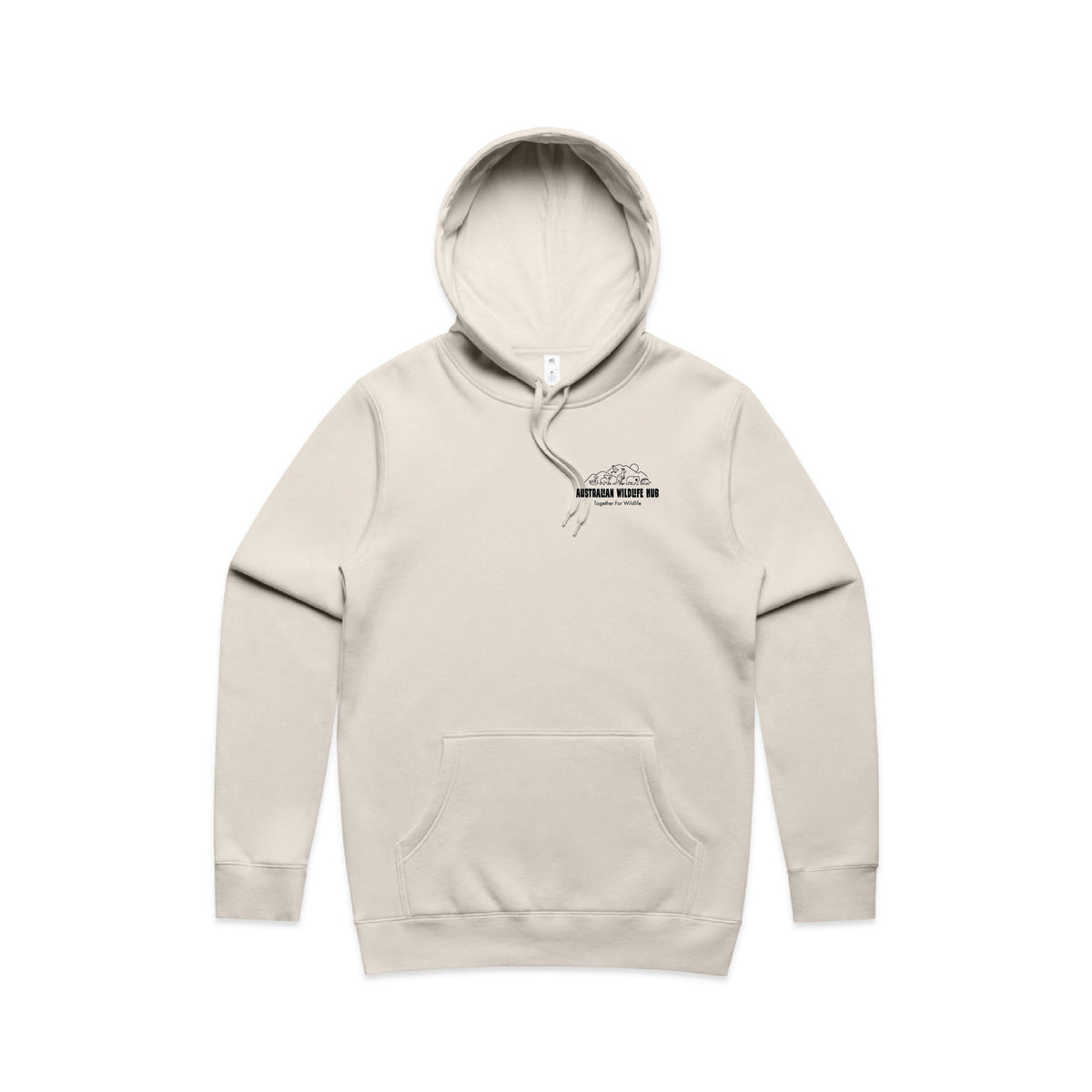 Wombat Stencil - Men's Hoodie Australian Wildlife Hub