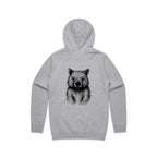 Wombat Stencil - Men's Hoodie Australian Wildlife Hub