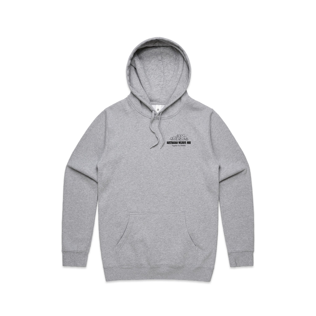 Wombat Stencil - Men's Hoodie Australian Wildlife Hub