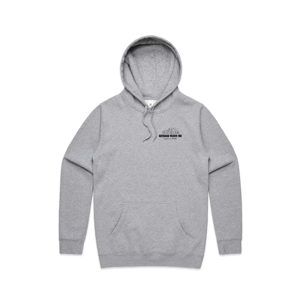 Wombat Stencil - Men's Hoodie Australian Wildlife Hub