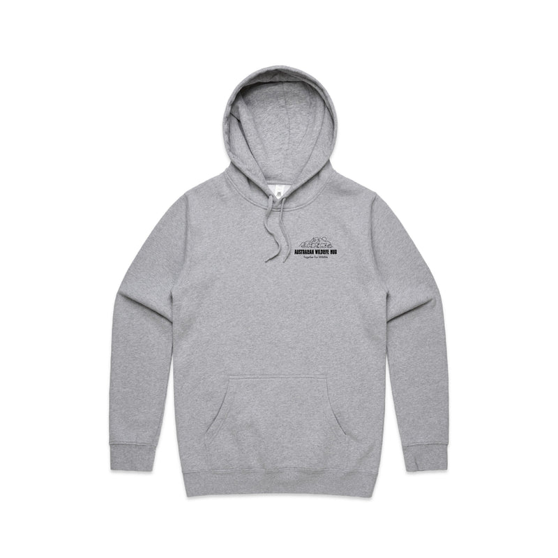 Wombat Stencil - Men's Hoodie Australian Wildlife Hub