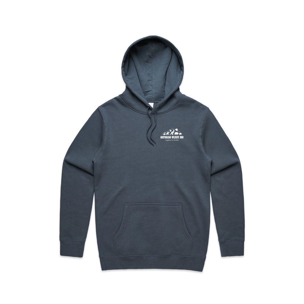 Wombat Stencil - Men's Hoodie Australian Wildlife Hub
