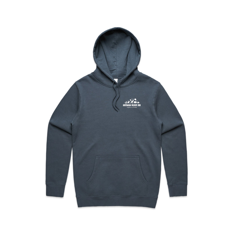 Wombat Stencil - Men's Hoodie Australian Wildlife Hub