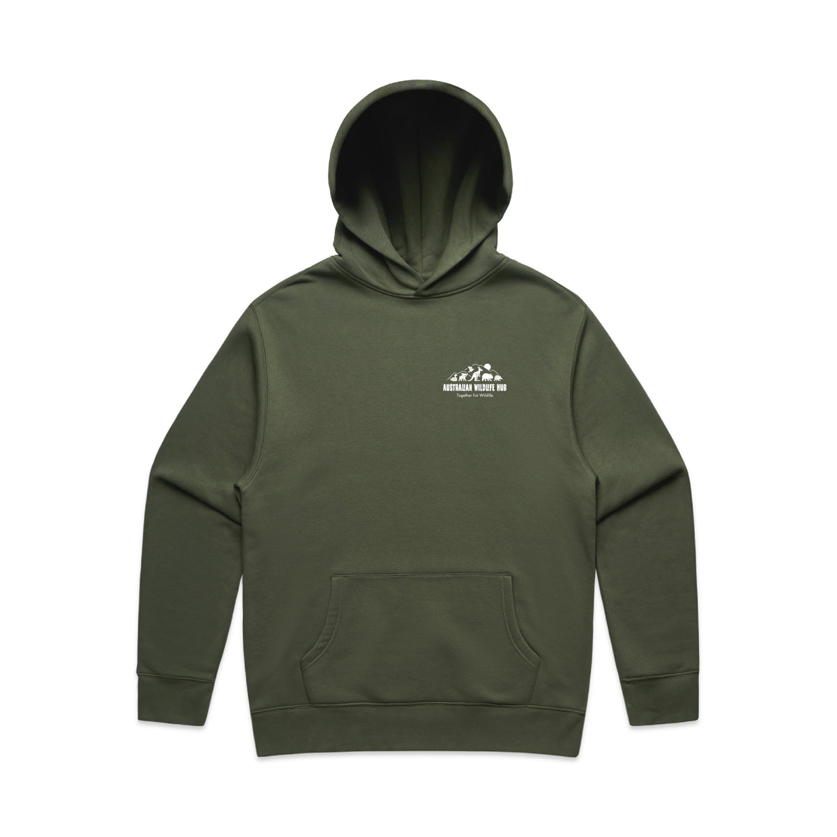 Wombat Stencil - RELAXED Hoodie Australian Wildlife Hub