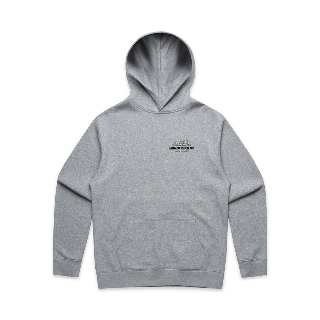Wombat Stencil - RELAXED Hoodie Australian Wildlife Hub