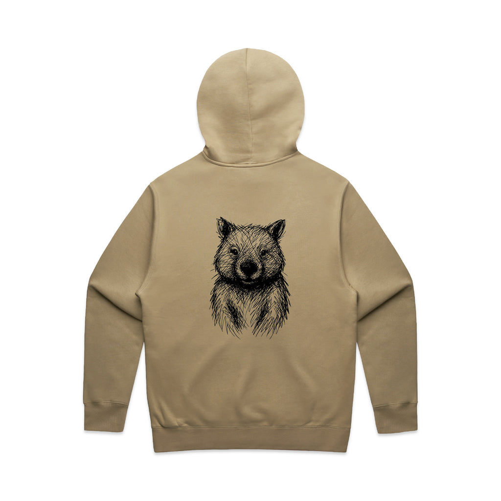 Wombat Stencil - Unisex Relaxed/Oversized Hoodie
