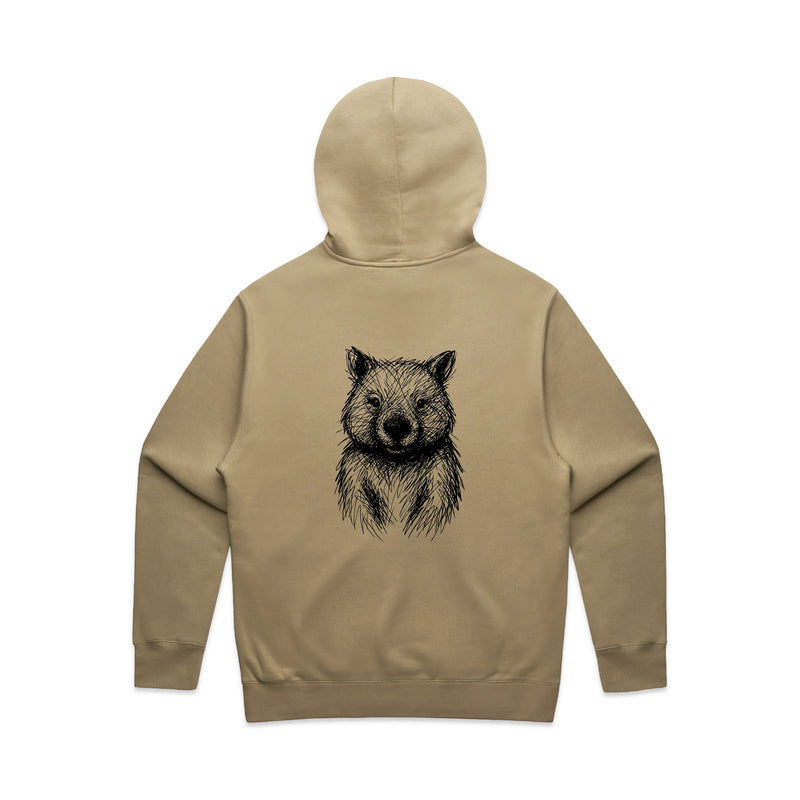 Wombat Stencil - Unisex Relaxed/Oversized Hoodie