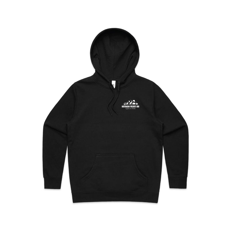 Wombat Stencil - Women’s Hoodie Australian Wildlife Hub