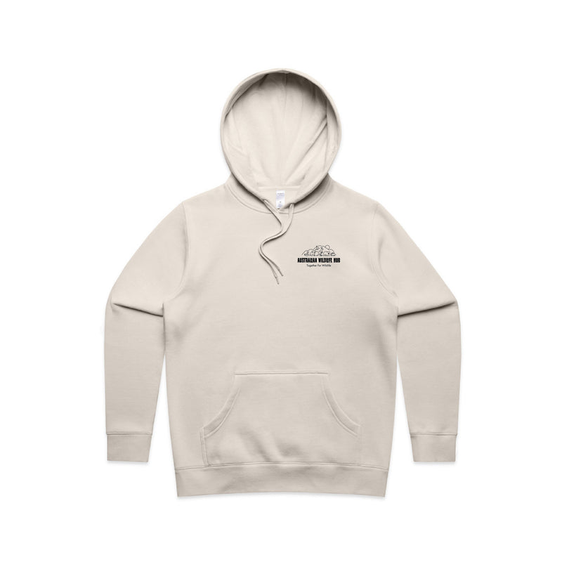 Wombat Stencil - Women’s Hoodie Australian Wildlife Hub