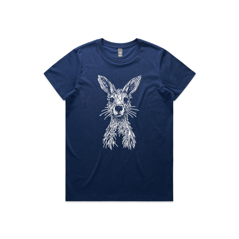 Wallaby Stencil - Women’s Tee Australian Wildlife Hub