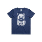Wombat Stencil - Kids Tee Australian Wildlife Hub