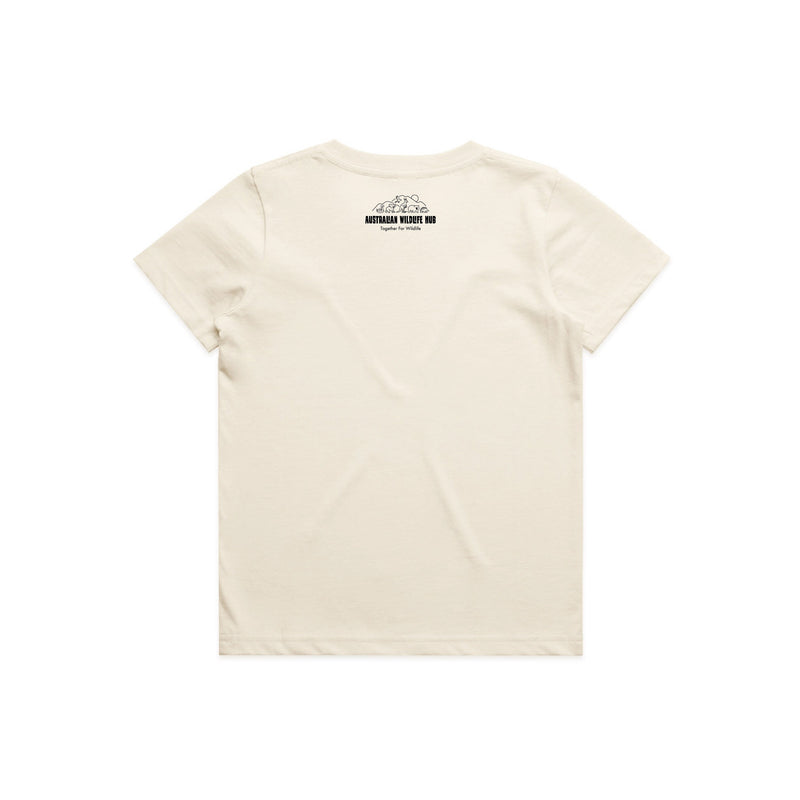 Wombat Stencil - Kids Tee Australian Wildlife Hub