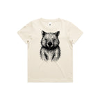 Wombat Stencil - Kids Tee Australian Wildlife Hub