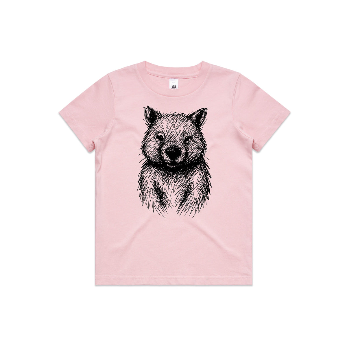 Wombat Stencil - Kids Tee Australian Wildlife Hub