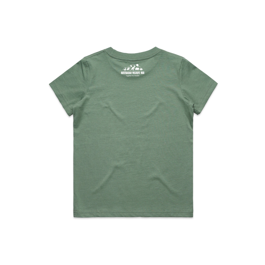 Wombat Stencil - Kids Tee Australian Wildlife Hub