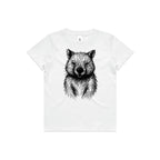 Wombat Stencil - Kids Tee Australian Wildlife Hub