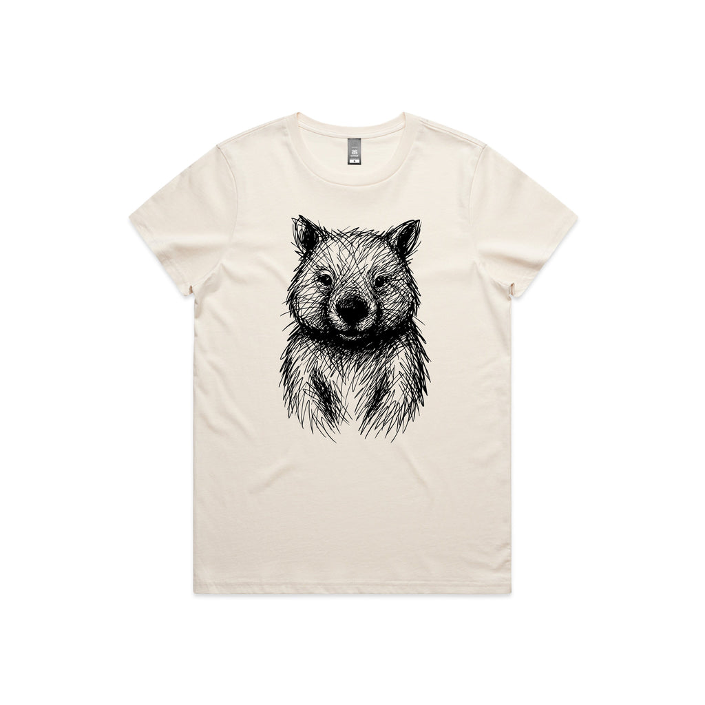 Australian Wildlife Hub Wombat - Women’s Tee Australian Wildlife Hub