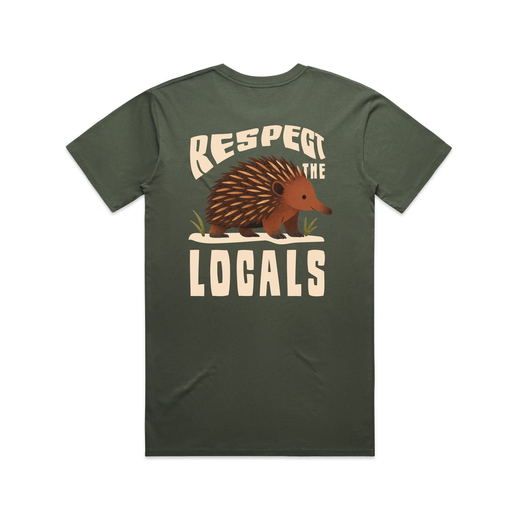 Respect The Locals - Men’s Tee Australian Wildlife Hub