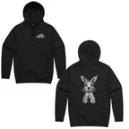 Kangaroo Stencil Art Hoodie - Mens Australian Wildlife Hub