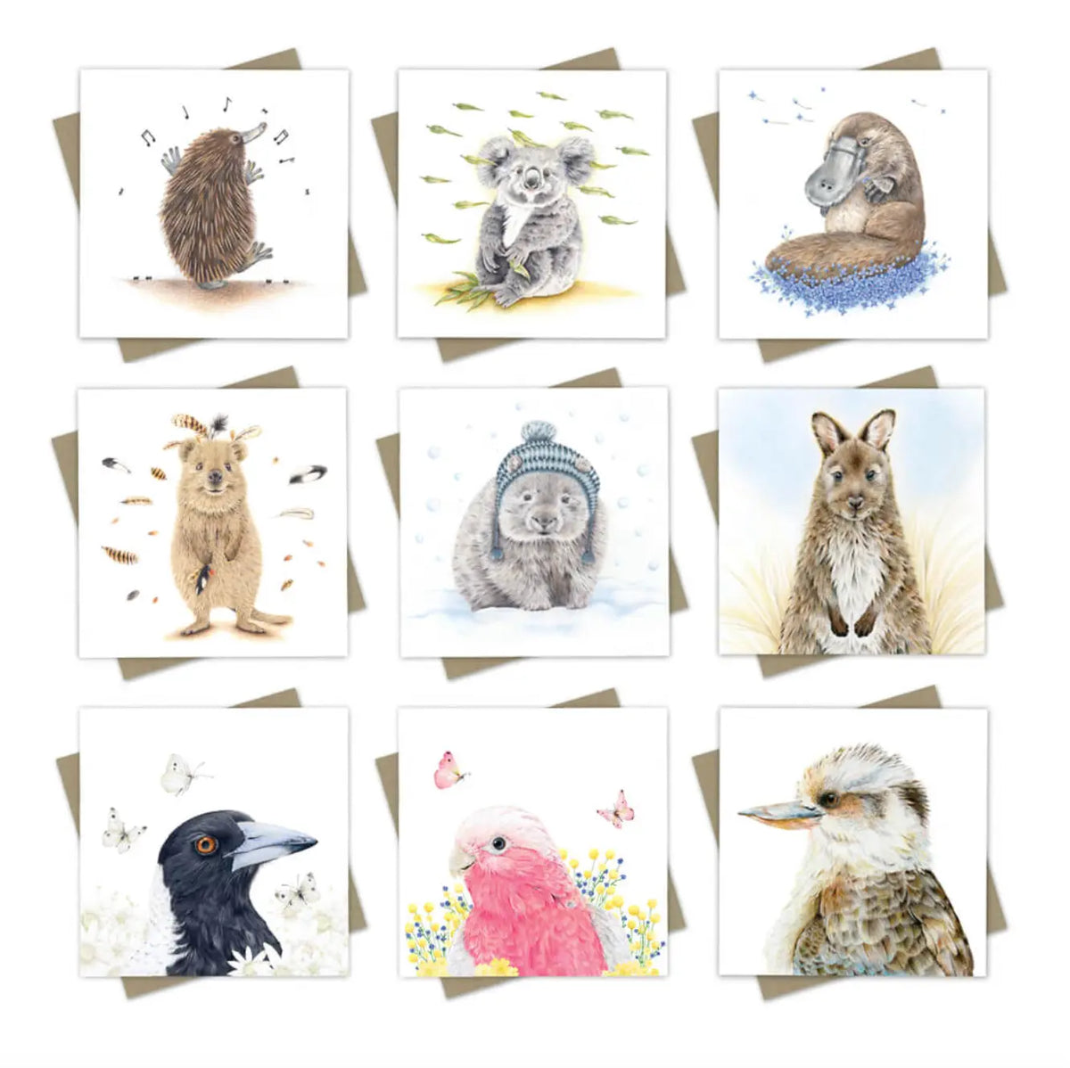 Aussie Gift Cards MIX - Mini Greeting Cards Australian Wildlife Hub